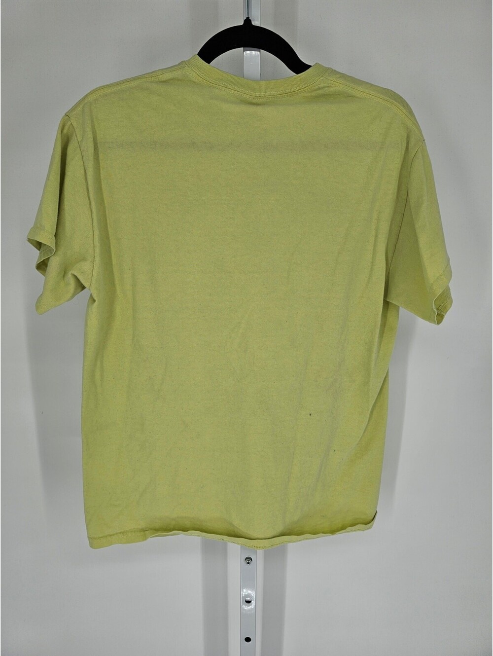 Gildan Womens Sz M Short Sleeve T Shirt Lime Green Funny Night Owl Graphic - Picture 4 of 4